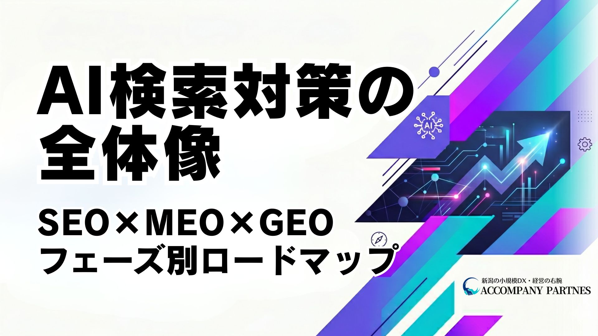 AI検索時代のSEO・MEO・GEO対策フェーズ別ロードマップを解説するハブ記事